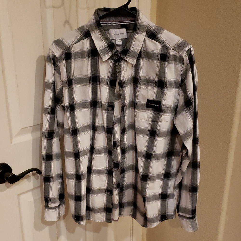 Calvin Klein Jeans Monochrome Plaid Shirt